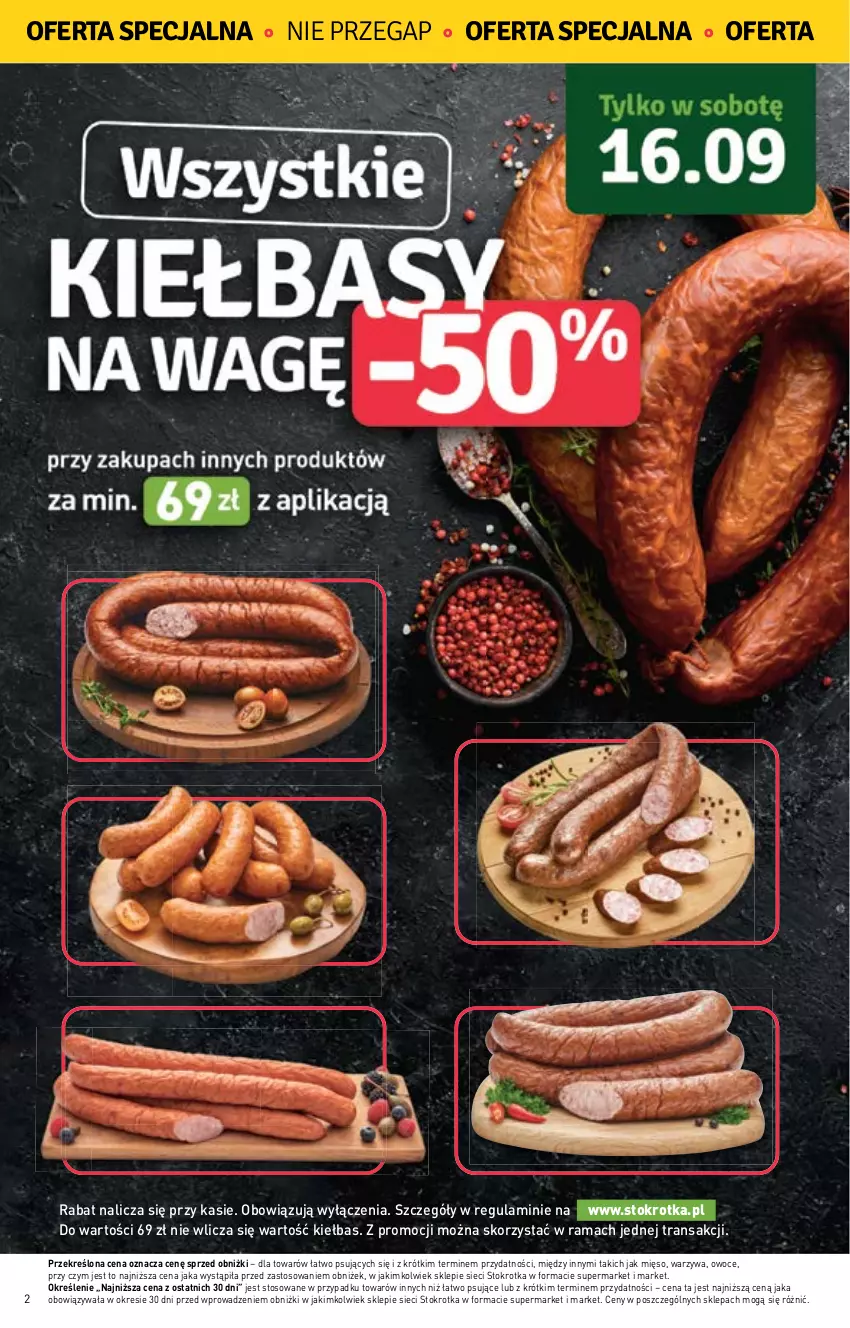 Gazetka promocyjna Stokrotka - Supermarket - ważna 14.09 do 20.09.2023 - strona 2 - produkty: Mięso, Owoce, Rama, Tran, Warzywa