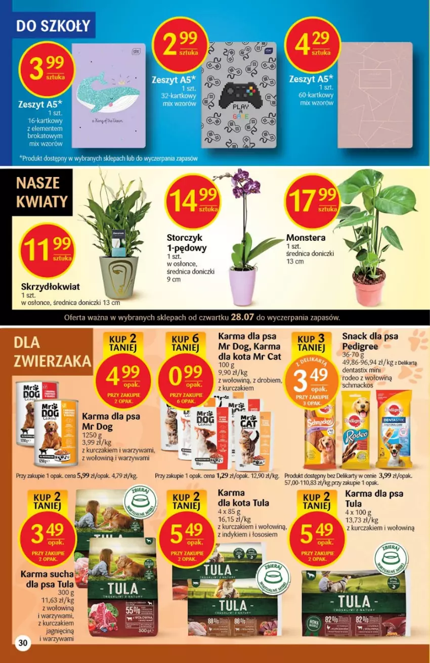 Gazetka promocyjna Delikatesy Centrum - Gazetka DC29 - ważna 28.07 do 03.08.2022 - strona 30 - produkty: Kurczak, Pedigree, Sos, Storczyk, Tera, Warzywa