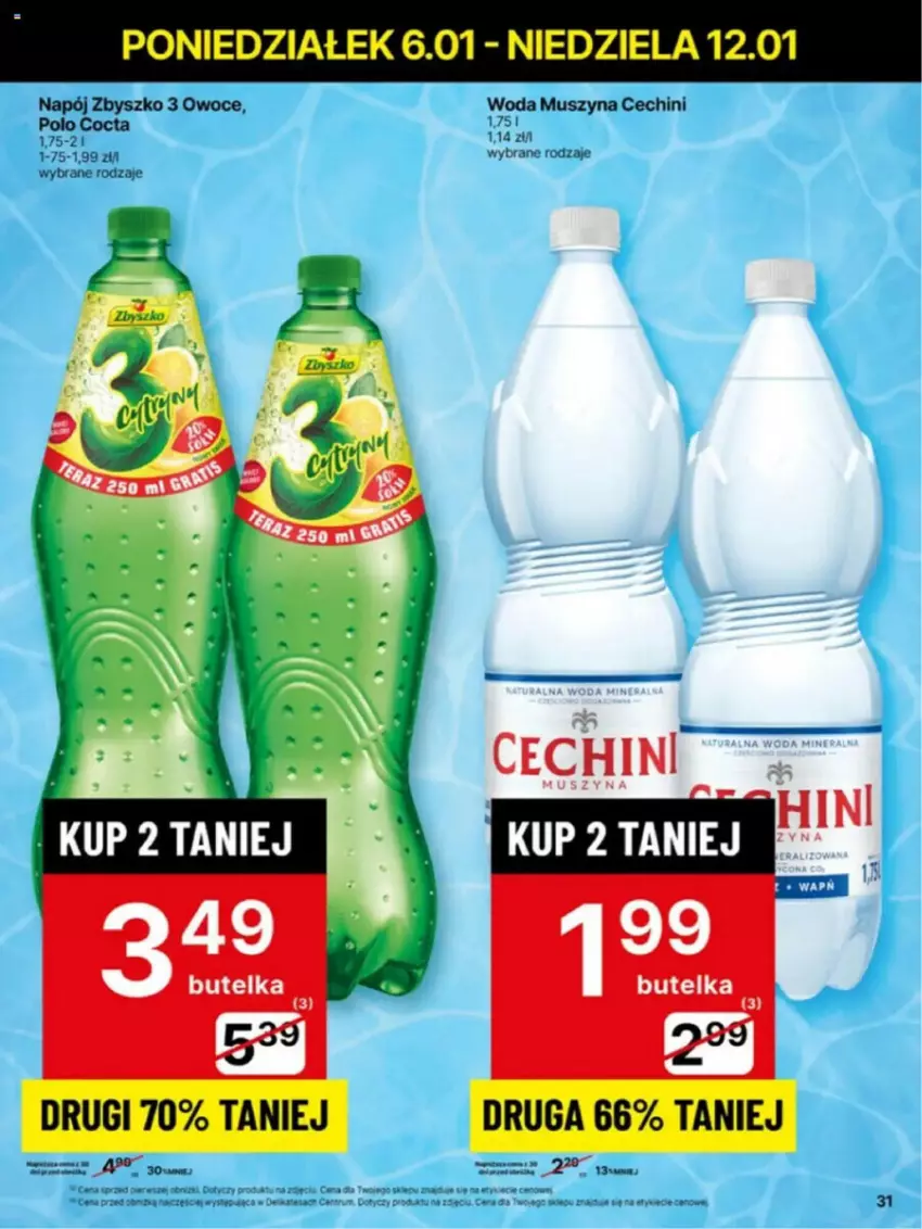 Gazetka promocyjna Delikatesy Centrum - ważna 06.01 do 12.01.2025 - strona 25 - produkty: Napój, Owoce, Woda