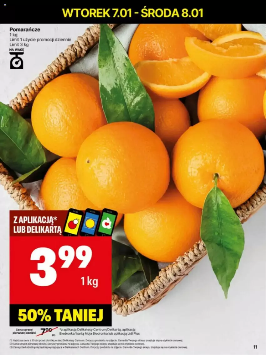 Gazetka promocyjna Delikatesy Centrum - ważna 06.01 do 12.01.2025 - strona 3 - produkty: Fa, Pomarańcze, Por, Rum