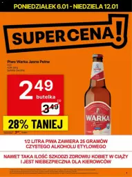 Gazetka promocyjna Delikatesy Centrum - Gazetka - ważna od 12.01 do 12.01.2025 - strona 35 - produkty: Piwa, Piwo, Piec, Gra, Warka