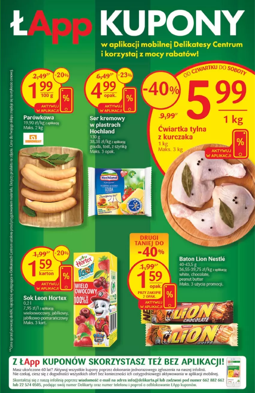 Gazetka promocyjna Delikatesy Centrum - Gazetka DC05 - ważna 02.02 do 08.02.2023 - strona 11 - produkty: Baton, Dres, Gouda, Hochland, Lion, Mobil, Rum, Ser, Telefon, Tera