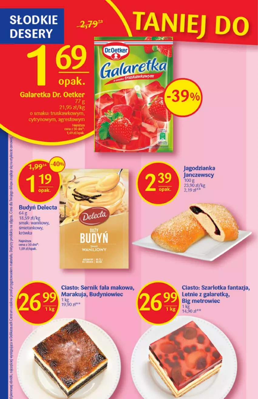 Gazetka promocyjna Delikatesy Centrum - Gazetka DC05 - ważna 02.02 do 08.02.2023 - strona 24 - produkty: Budyń, Delecta, Deser, Fa, Fanta, Gala, Jagodzianka, Metro, Rum, Ser, Szarlotka