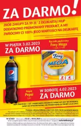 Gazetka promocyjna Delikatesy Centrum - Gazetka DC05 - Gazetka - ważna od 08.02 do 08.02.2023 - strona 32 - produkty: Sok, Papier, Pepsi, Ręcznik, Rolki, Foxy