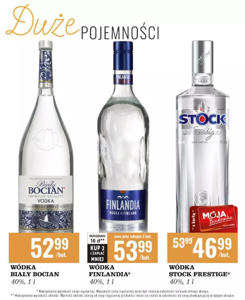 Gazetka promocyjna Biedronka - Czas na Toast - ważna 04.04 do 20.04.2022 - strona 5 - produkty: Biały Bocian, Finlandia, Kret, Sok, Stock, Wódka