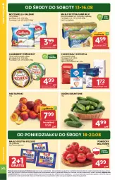 Gazetka promocyjna Stokrotka - Market - Gazetka - ważna od 20.08 do 20.08.2025 - strona 4 - produkty: Mozzarella, Warzywa, Gra, Cukier, Président, Mlekovita, Camembert, Farm Milk, Galbani, Owoce, Grunt, Masło, Pomidory, Mięso, Nektar, Mleko, Fa