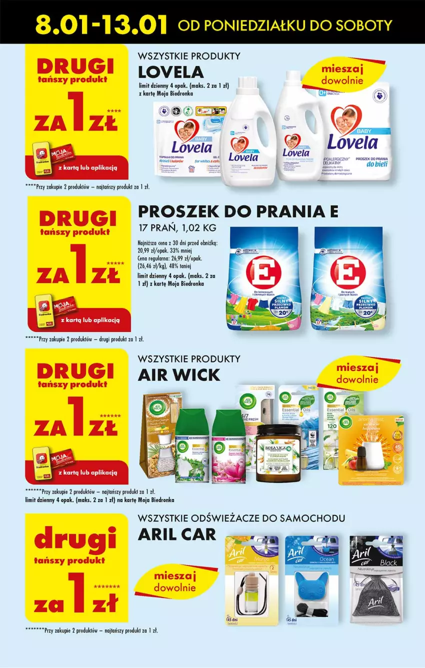 Gazetka promocyjna Biedronka - Od poniedzialku - ważna 08.01 do 13.01.2024 - strona 57 - produkty: Lovela, Proszek do prania