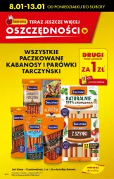 Gazetka promocyjna Biedronka - Od poniedzialku - Gazetka - ważna od 13.01 do 13.01.2024 - strona 10 - produkty: Parówki, Tera, Tarczyński, Kabanos