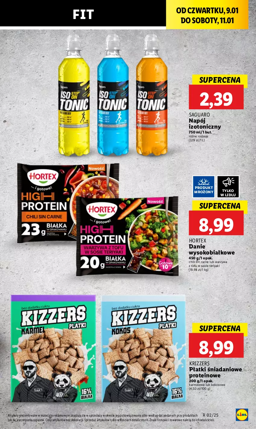 Gazetka promocyjna Lidl - GAZETKA - ważna 09.01 do 11.01.2025 - strona 29 - produkty: Danio, Hortex, Kokos, Napój, Napój izotoniczny, Sok, Sos, Tofu, Warzywa