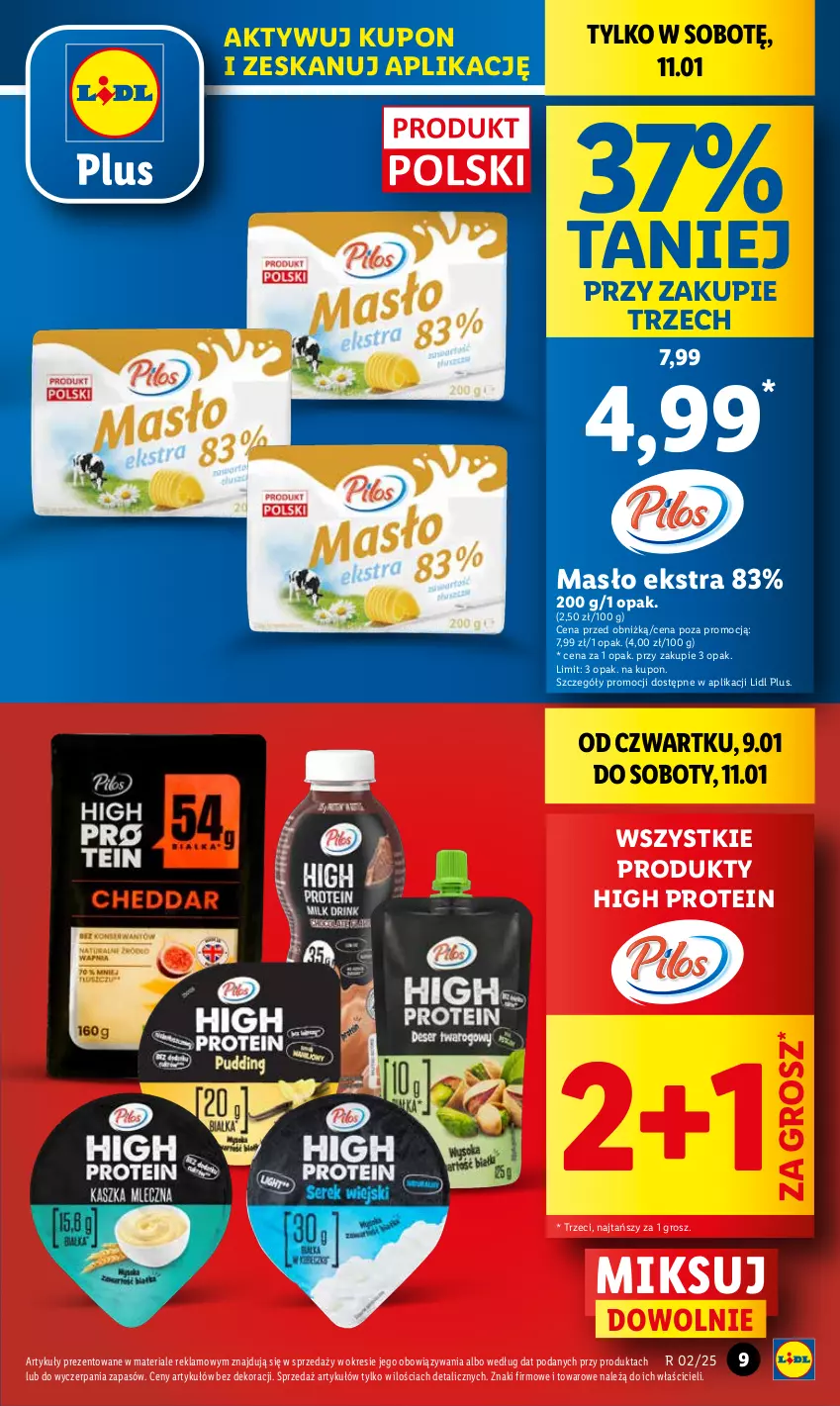 Gazetka promocyjna Lidl - GAZETKA - ważna 09.01 do 11.01.2025 - strona 9 - produkty: Masło