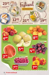 Gazetka promocyjna Auchan - Szkoła oszczędzania Temat PrzeTanie Kupowanie Supermarkety - Gazetka - ważna od 03.08 do 03.08.2022 - strona 2 - produkty: Ser, Maliny, Brzoskwinie, Arbuz, Melon, Nektar