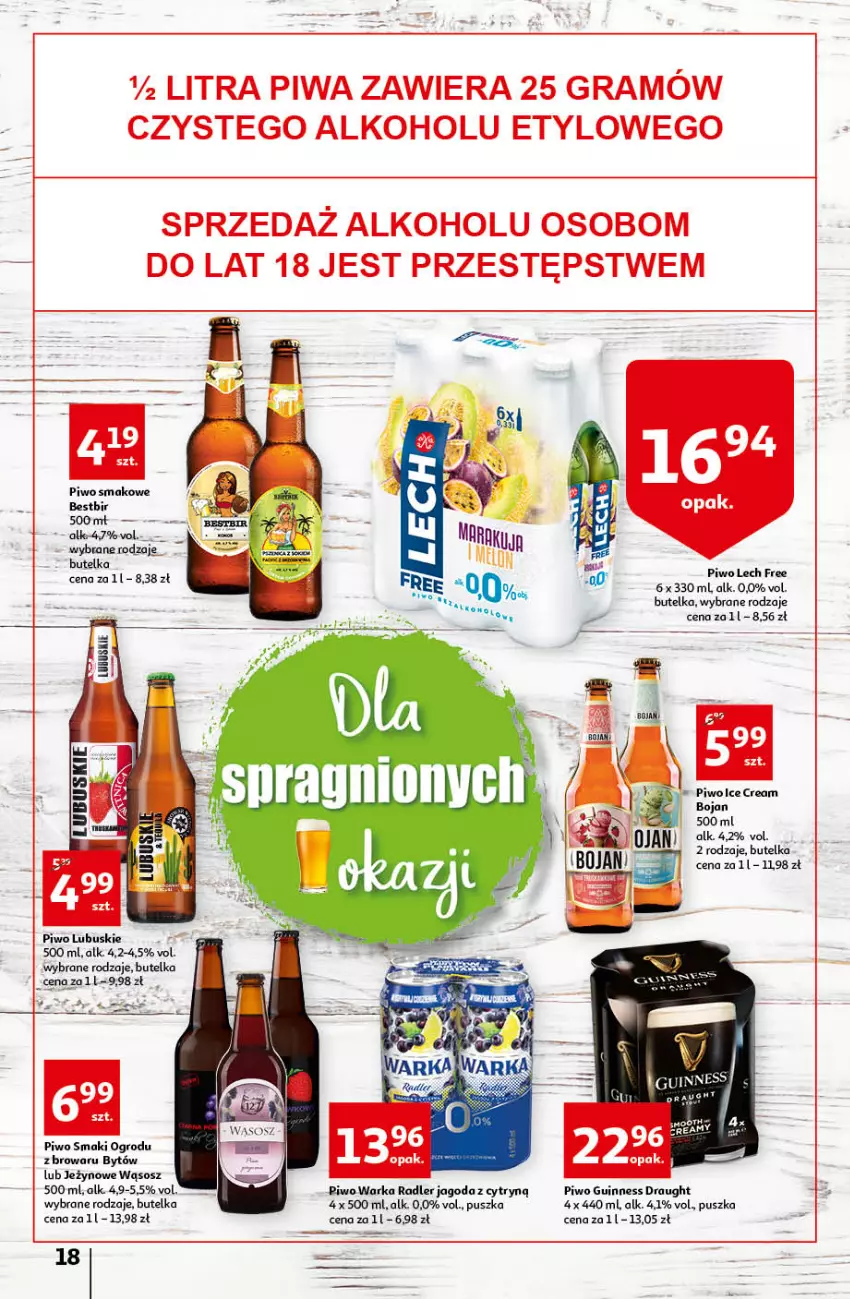 Gazetka promocyjna Auchan - przeNISKIE CENY Prze SŁONECZNE oferty Hipermarkety - ważna 30.06 do 06.07.2022 - strona 18 - produkty: Gra, Piwa, Piwo, Radler, Sos, Warka