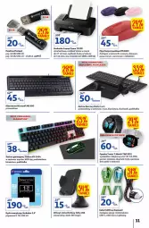 Gazetka promocyjna Auchan - przeNISKIE CENY Prze SŁONECZNE oferty Hipermarkety - Gazetka - ważna od 06.07 do 06.07.2022 - strona 31 - produkty: Top, Por, Pur, Acer, Opaska, Pendrive, Słuchawki, Klawiatura, LANA, Podkładka, Mysz bezprzewodowa, Sport, Mysz, Drukarka, Canon, Biuro, PLATINET, Podkład