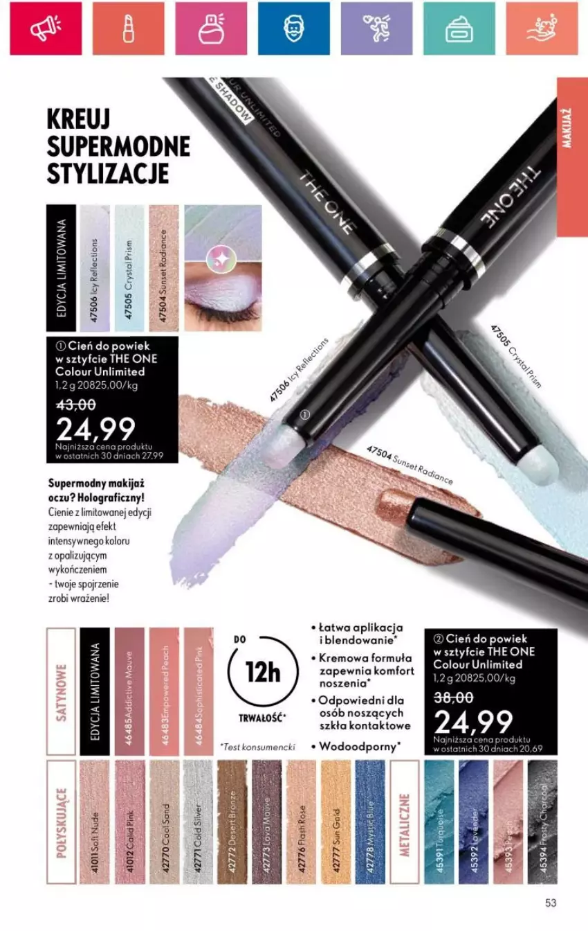 Gazetka promocyjna Oriflame - ważna 16.04 do 06.05.2024 - strona 118 - produkty: Gra, Makijaż, Por, The ONE