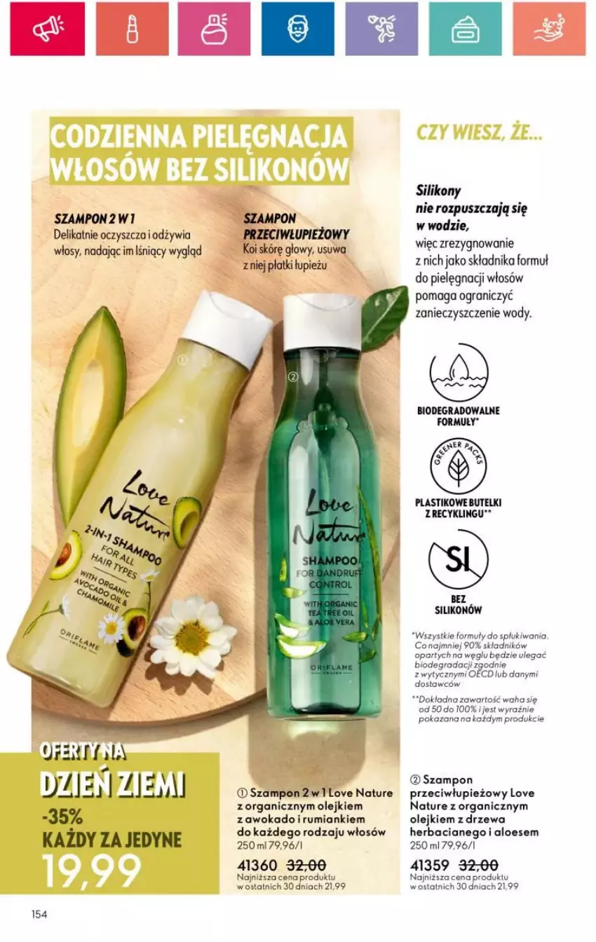 Gazetka promocyjna Oriflame - ważna 16.04 do 06.05.2024 - strona 62 - produkty: Fa, Gra, Love Nature, Olej, Rum, Szampon