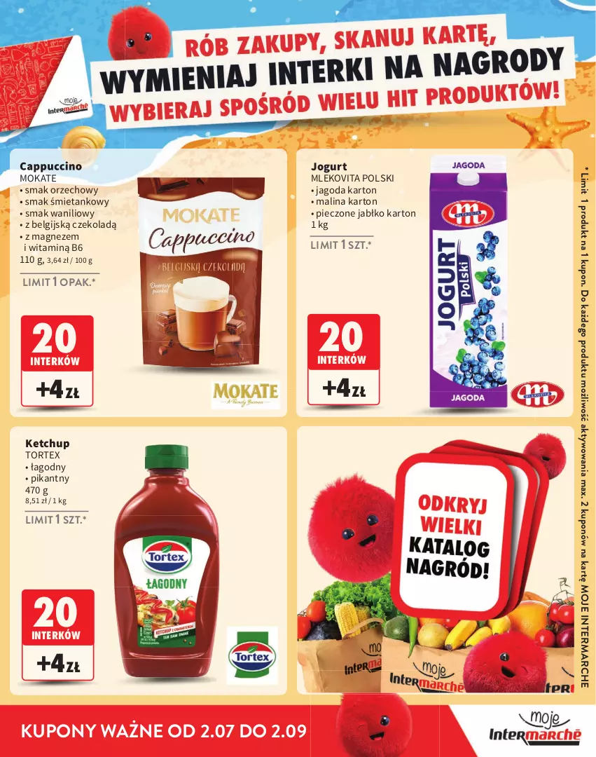 Gazetka promocyjna Intermarche - Katalog nagród Moje Intermarche - ważna 02.07 do 02.09.2026 - strona 11 - produkty: Cappuccino, Jogurt, Ketchup, LG, Magnez, Mleko, Mlekovita, Piec