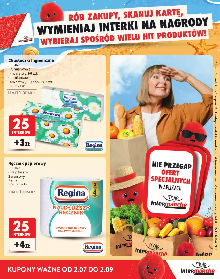 Gazetka promocyjna Intermarche - Katalog nagród Moje Intermarche - ważna 02.07 do 02.09.2026 - strona 13 - produkty: Chusteczki, Gin, Papier, Ręcznik, Rolki, Rum