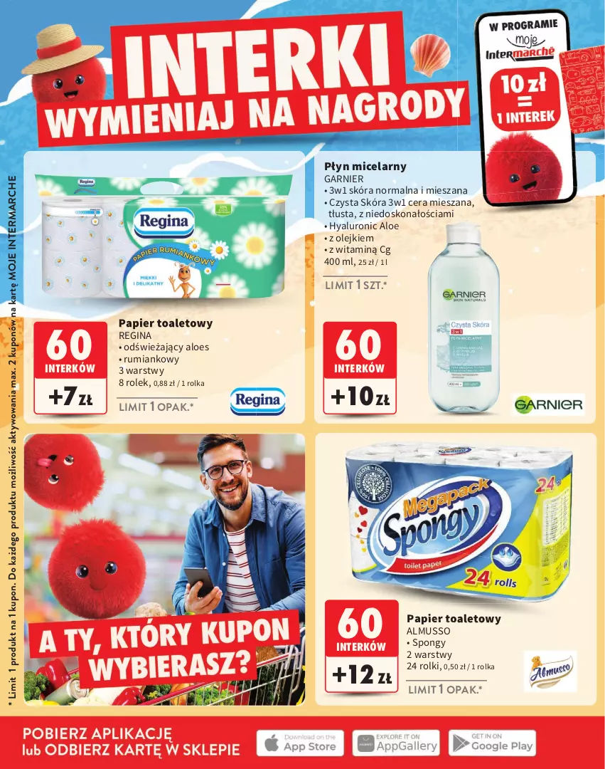 Gazetka promocyjna Intermarche - Katalog nagród Moje Intermarche - ważna 02.07 do 02.09.2026 - strona 20 - produkty: Garnier, Gin, Mus, Olej, Papier, Papier toaletowy, Płyn micelarny, Rolki, Rum