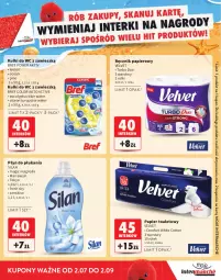 Gazetka promocyjna Intermarche - Katalog nagród Moje Intermarche - Gazetka - ważna od 02.09 do 02.09.2026 - strona 17 - produkty: Papier, Bref, Papier toaletowy, Velvet, Silan, Płyn do płukania, Ręcznik, Kulki do wc, Rolki