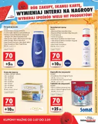 Gazetka promocyjna Intermarche - Katalog nagród Moje Intermarche - Gazetka - ważna od 02.09 do 02.09.2026 - strona 21 - produkty: Krem do twarzy, Gin, Dezodorant, Tablet, Sati, Lack, L’Oréal, Somat, Zmywarki, Tabletki do zmywarki, Nivea, Control