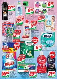 Gazetka promocyjna Dino - Gazetka - ważna od 17.10 do 17.10.2023 - strona 16 - produkty: Płyn do prania, Papier, Bell, Bref, Płyn micelarny, Majtki, Proszek do prania, Perfecta, Szynka, Ręcznik, Rolki, Mola, Szampon, Tytan, Podpaski, Maszynka, Perwoll, Bella, Pieluchomajtki, Maszynka do golenia, Bryza, Nivea