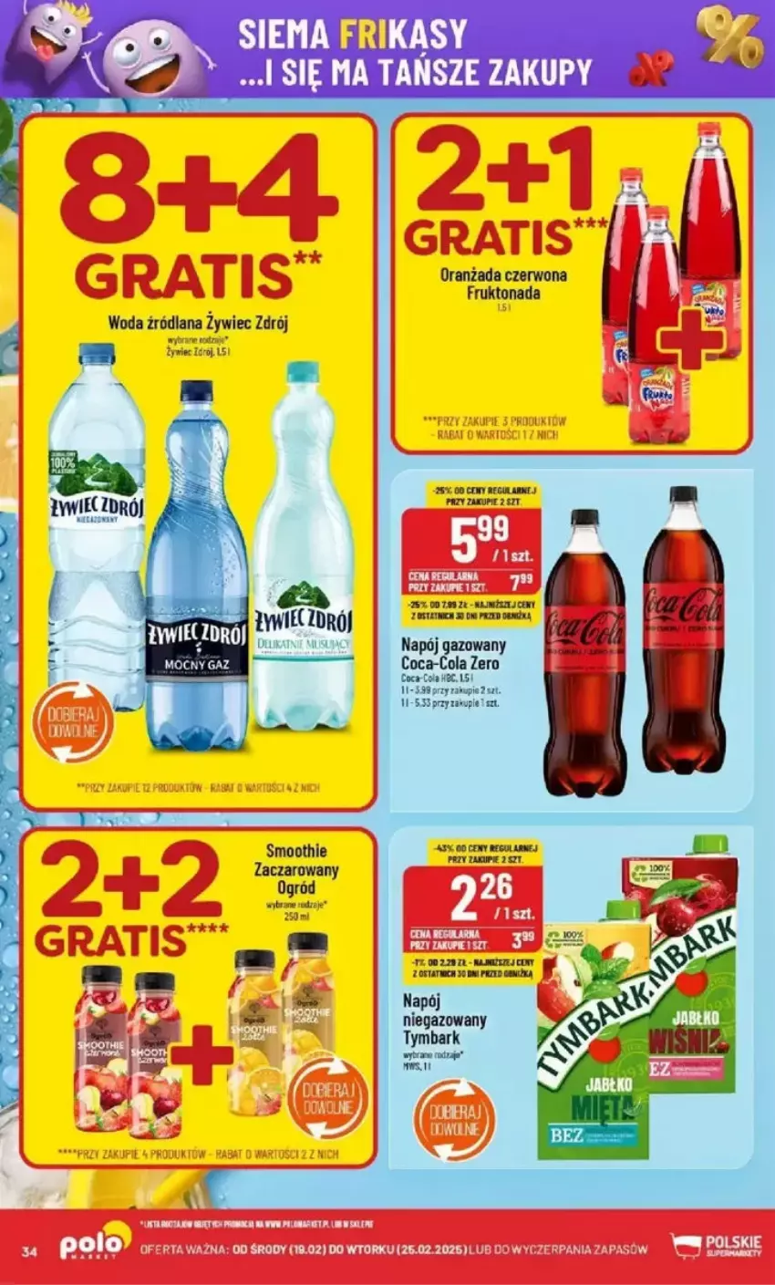 Gazetka promocyjna PoloMarket - ważna 19.02 do 25.02.2025 - strona 28 - produkty: Coca-Cola, Gra, LANA, Napój, Napój gazowany, Napój niegazowany, Ogród, Oranżada, Tymbark, Woda