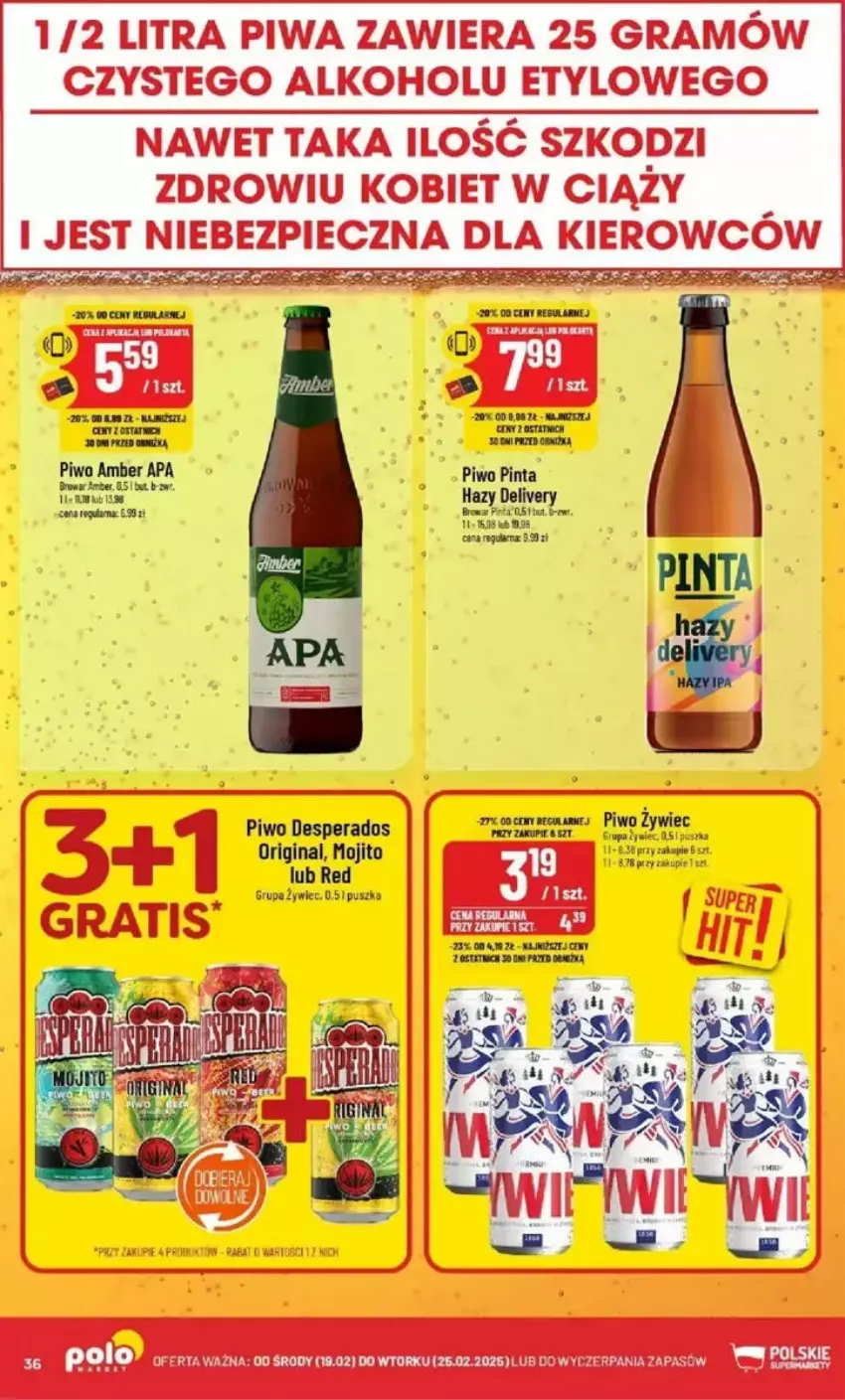 Gazetka promocyjna PoloMarket - ważna 19.02 do 25.02.2025 - strona 30 - produkty: Desperados, Gin, Gra, Mus, Piec, Piwa, Piwo