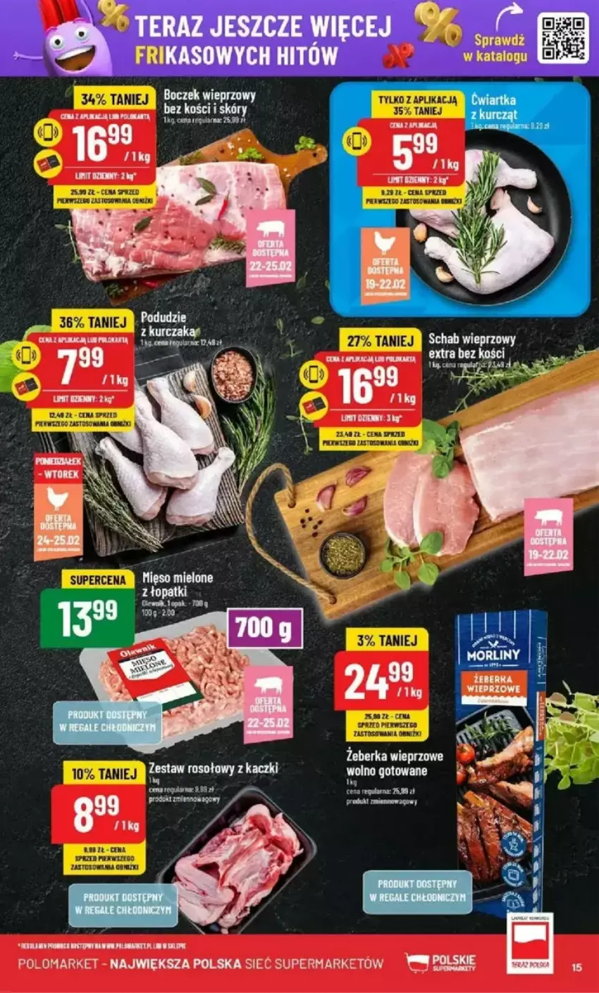 Gazetka promocyjna PoloMarket - ważna 19.02 do 25.02.2025 - strona 7 - produkty: Boczek, Boczek wieprzowy, Leberka, Mięso, Mięso mielone, Schab wieprzowy