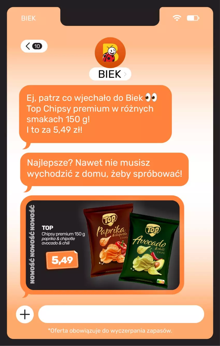 Gazetka promocyjna Biedronka - BIEK - ważna 18.09 do 25.09.2026 - strona 16 - produkty: Avocado, Chipsy, Top