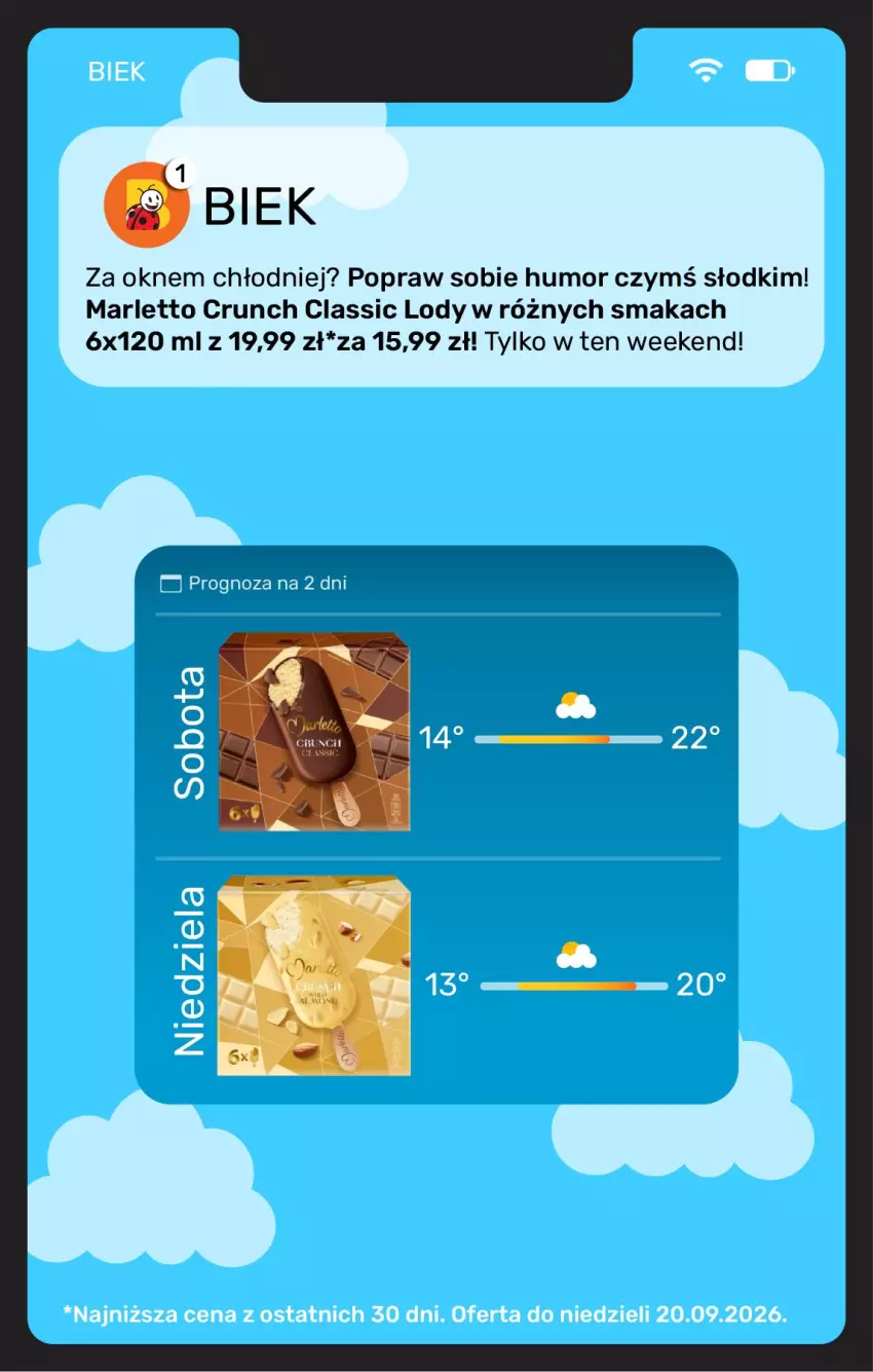 Gazetka promocyjna Biedronka - BIEK - ważna 18.09 do 25.09.2026 - strona 17 - produkty: Lody