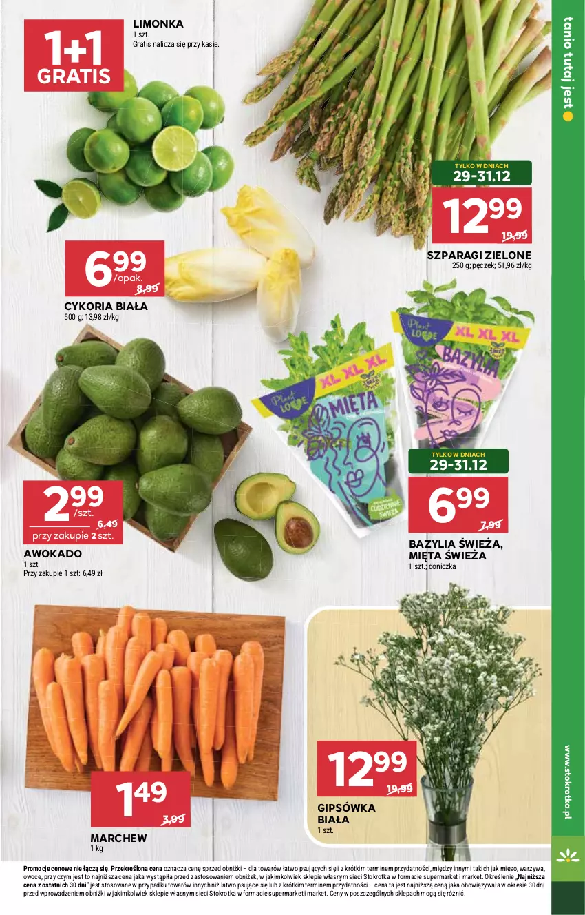 Gazetka promocyjna Stokrotka - Supermarket - ważna 29.12.2025 do 07.01.2026 - strona 13 - produkty: Bazyl, Bazylia, Gra, Limonka, Mięso, Mięta, Owoce, Warzywa