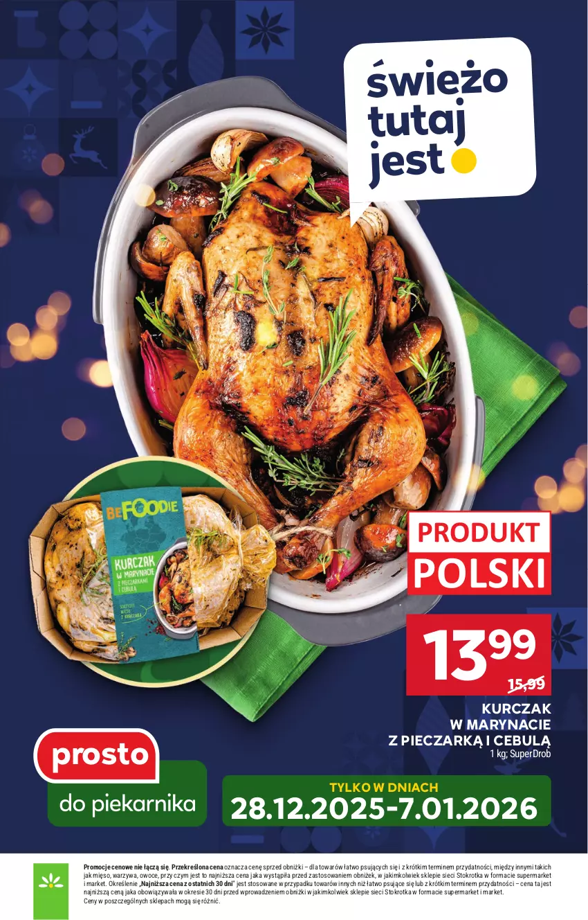 Gazetka promocyjna Stokrotka - Supermarket - ważna 29.12.2025 do 07.01.2026 - strona 15 - produkty: Kurczak, Mięso, Owoce, Piec, Warzywa