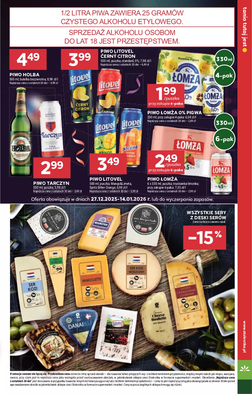Gazetka promocyjna Stokrotka - Supermarket - ważna 29.12.2025 do 07.01.2026 - strona 29 - produkty: Gra, Limonka, Mango, Mięso, Owoce, Piwa, Piwo, Ser, Warzywa