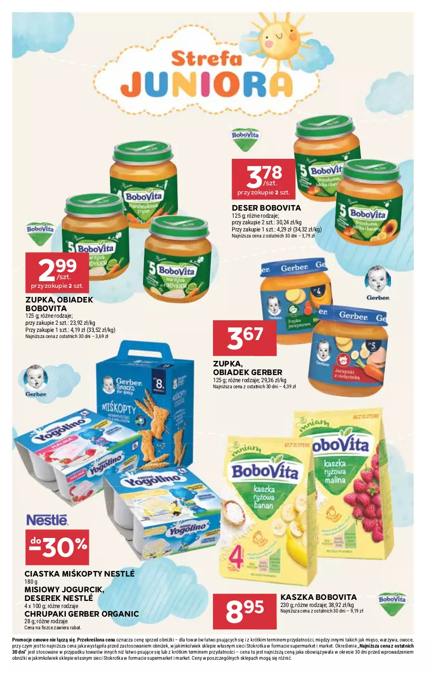 Gazetka promocyjna Stokrotka - Supermarket - ważna 29.12.2025 do 07.01.2026 - strona 41 - produkty: BoboVita, Ciastka, Deser, Gerber, Mięso, Nestlé, Owoce, Ser, Serek, Warzywa