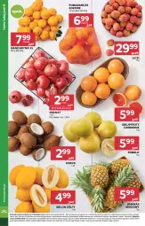 Gazetka promocyjna Stokrotka - Supermarket - Gazetka - ważna od 07.01 do 07.01.2026 - strona 12 - produkty: Mandarynki, Warzywa, Sok, Gra, Granat, Ananas, Pomarańcze, Siatka, Pomelo, Owoce, Melon, Mięso, Liczi, Kokos, Grejpfrut
