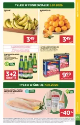 Gazetka promocyjna Stokrotka - Supermarket - Gazetka - ważna od 07.01 do 07.01.2026 - strona 9 - produkty: Piwa, Piwo, Mandarynki, Banany, Warzywa, Por, Gra, Panga, Szynka, Tilapia, Owoce, Mintaj, Mięso