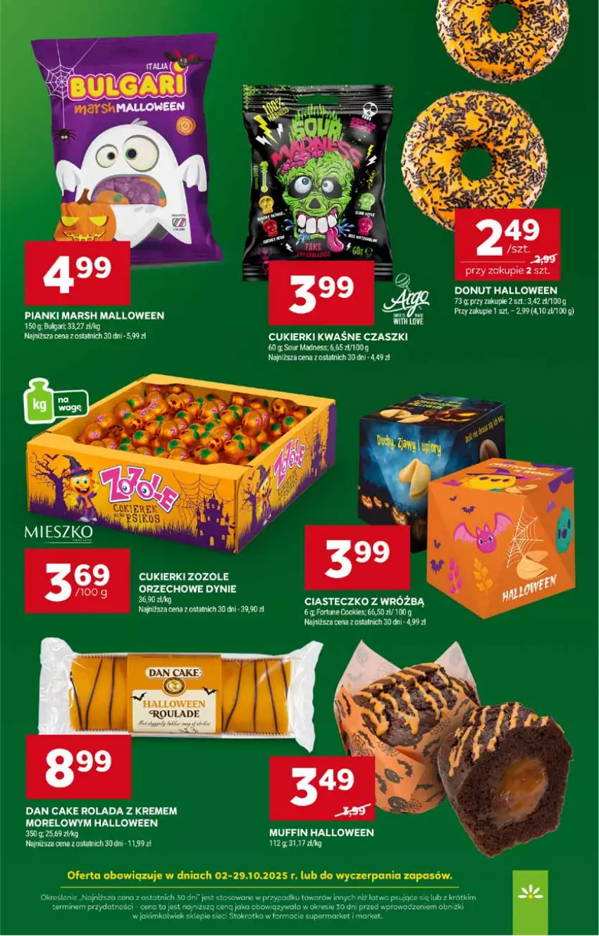 Gazetka promocyjna Stokrotka - Supermarket - ważna 02.10 do 08.10.2025 - strona 36 - produkty: Cukier, Cukierki, Dan Cake, Donut, LG, Rolada, Roller