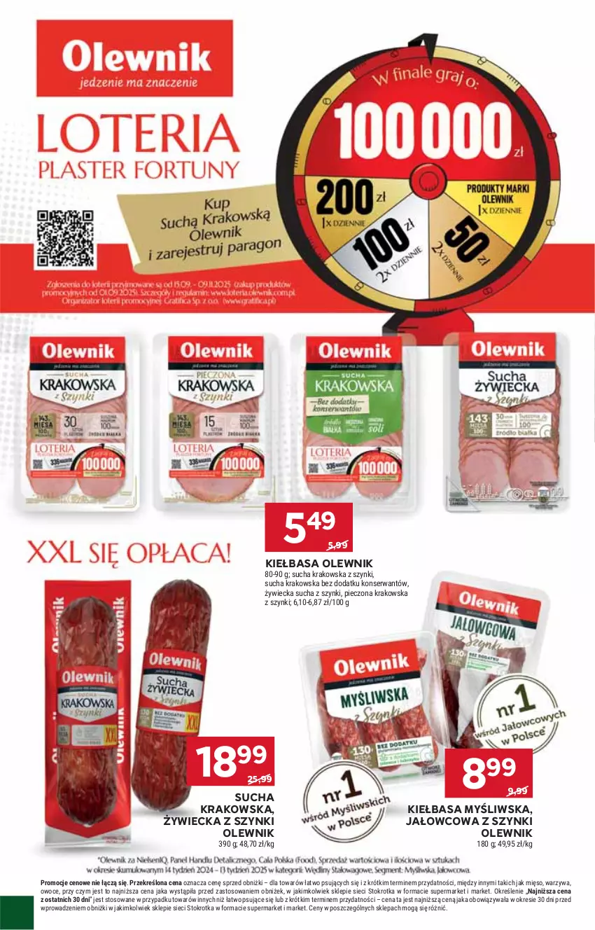 Gazetka promocyjna Stokrotka - Supermarket - ważna 02.10 do 08.10.2025 - strona 6 - produkty: Kiełbasa, Mięso, Olewnik, Owoce, Piec, Ser, Warzywa