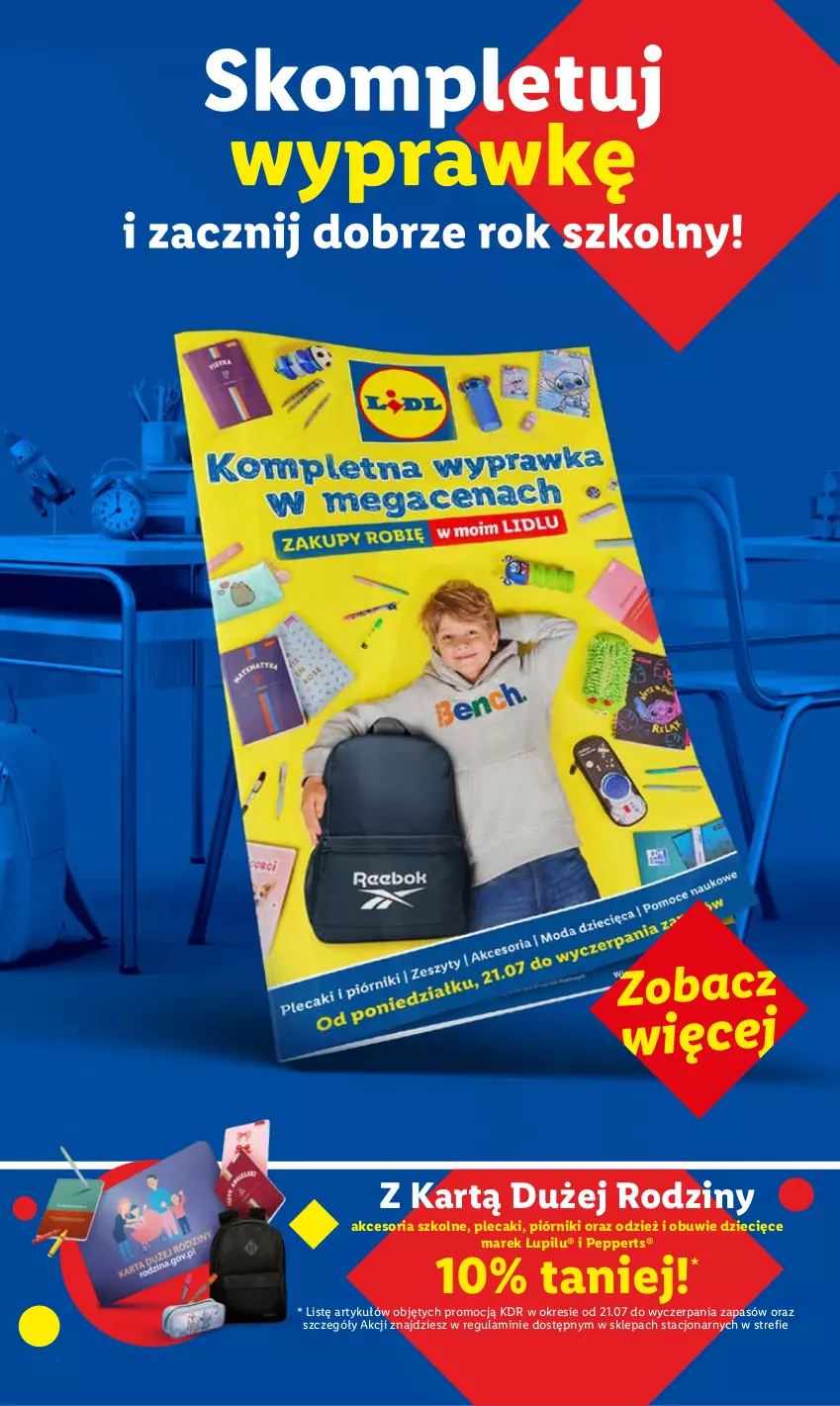 Gazetka promocyjna Lidl - GAZETKA - ważna 04.08 do 06.08.2025 - strona 15 - produkty: Dzieci, Obuwie, Piórnik, Plecak