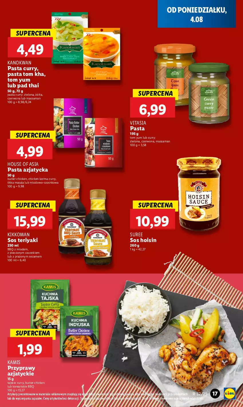 Gazetka promocyjna Lidl - GAZETKA - ważna 04.08 do 06.08.2025 - strona 21 - produkty: House of Asia, Kamis, Piec, Przyprawy, Sezam, Sos