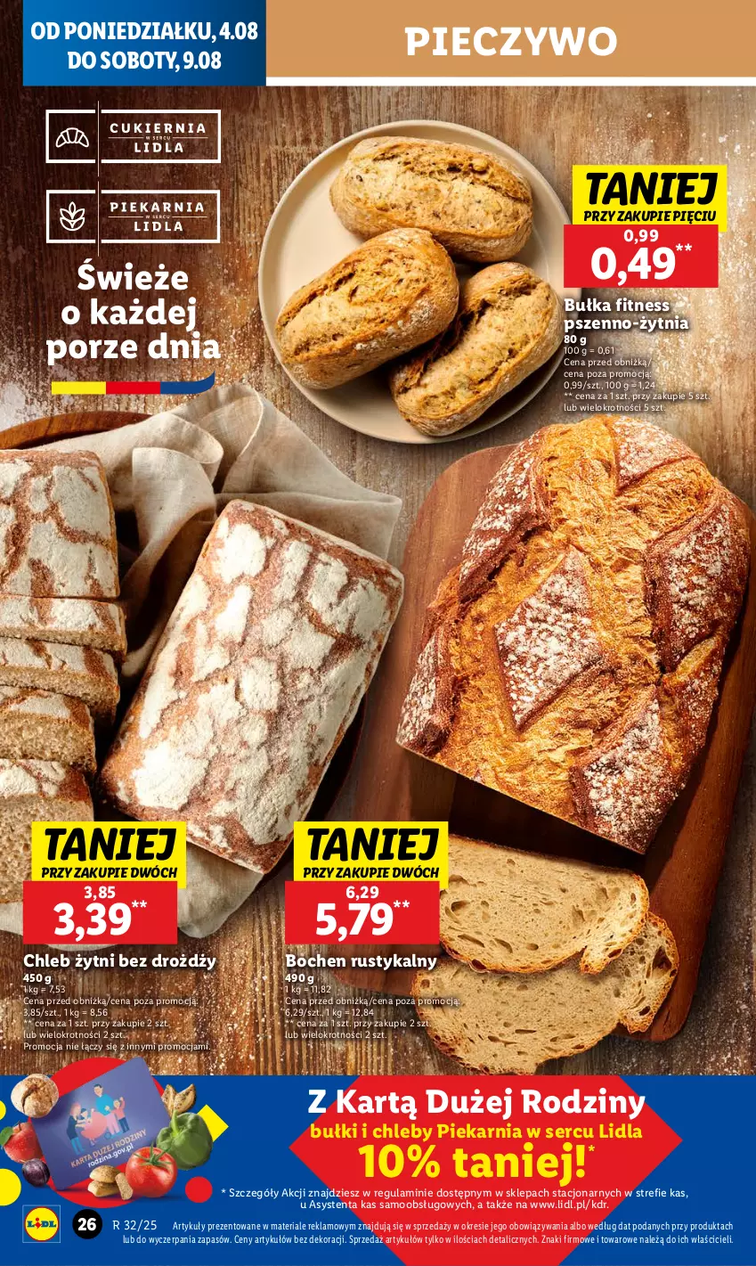 Gazetka promocyjna Lidl - GAZETKA - ważna 04.08 do 06.08.2025 - strona 30 - produkty: Bułka, Bułka fitness, Chleb, Piec, Pieczywo, Por, Rust, Ser