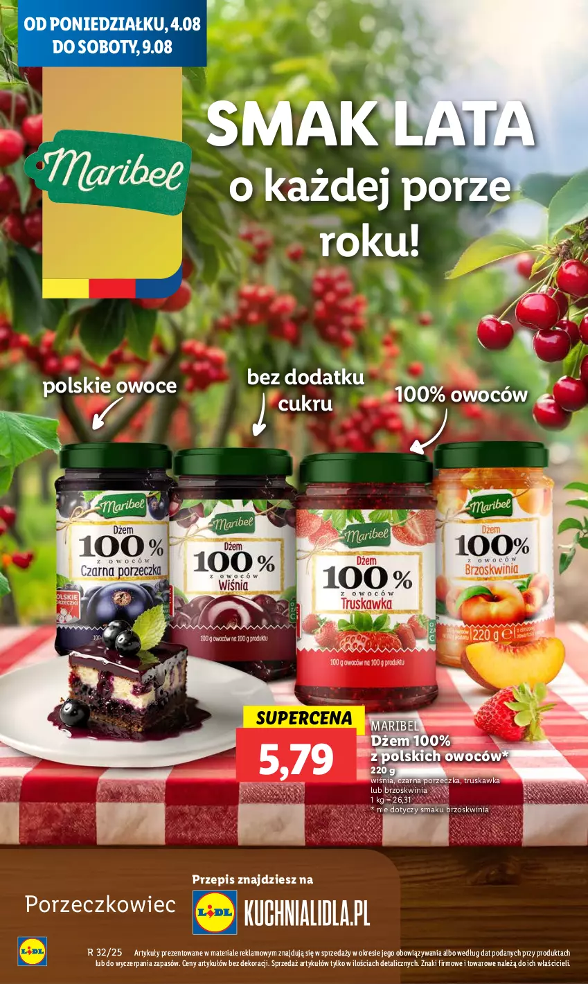 Gazetka promocyjna Lidl - GAZETKA - ważna 04.08 do 06.08.2025 - strona 56 - produkty: Dżem, Owoce, Por