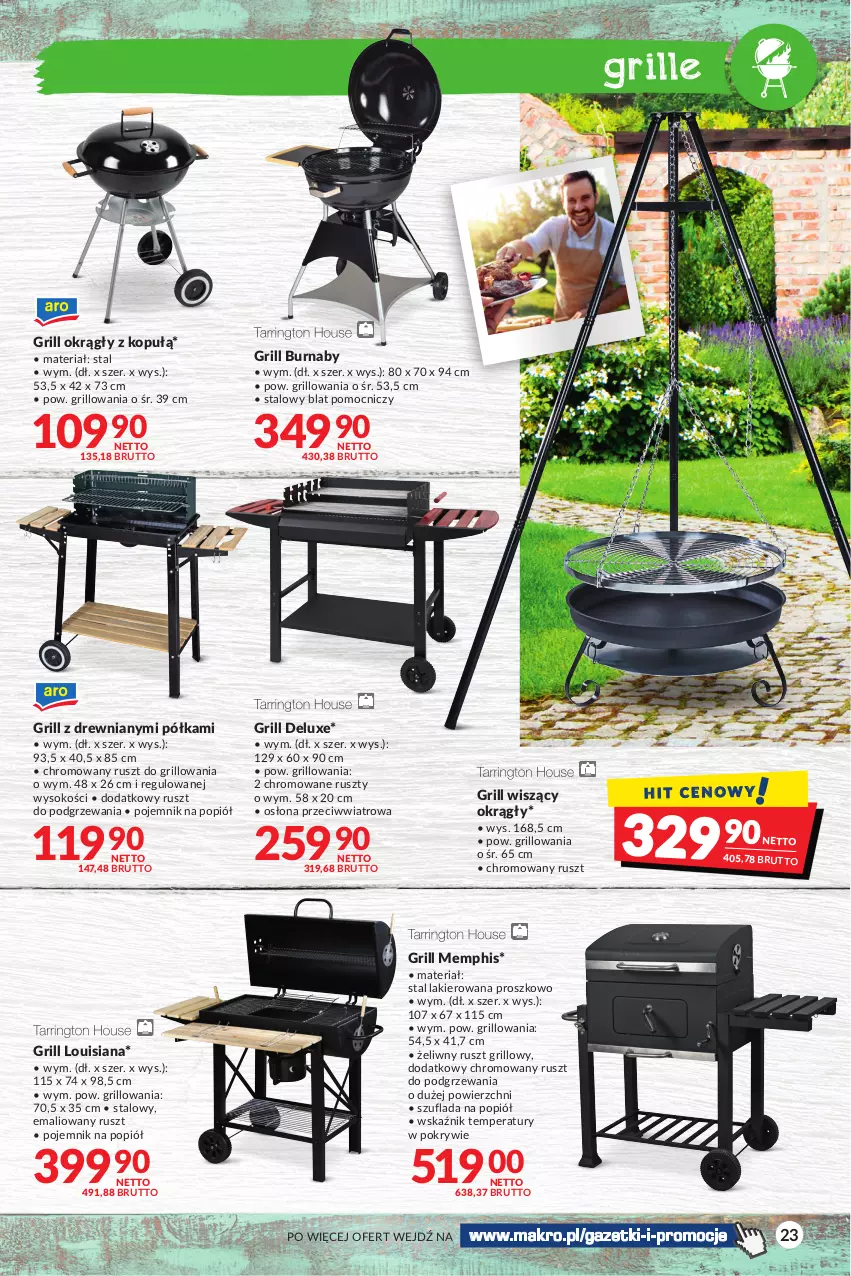 Gazetka promocyjna Makro - Sezon grillowy czas start! - oferta z alkoholem - ważna 18.04 do 30.04.2023 - strona 23 - produkty: Grill, Lakier, Pojemnik, Półka, Sok