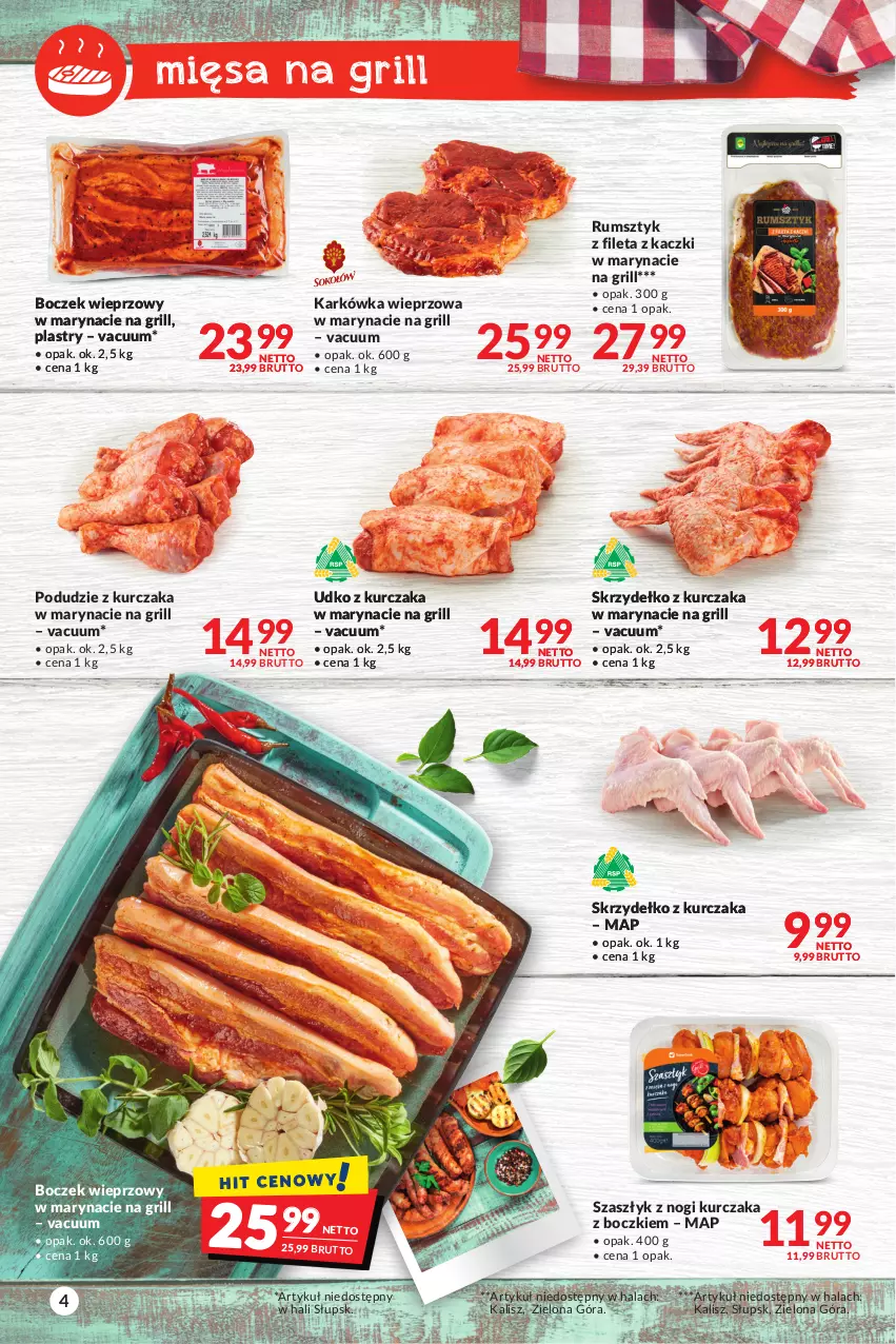 Gazetka promocyjna Makro - Sezon grillowy czas start! - oferta z alkoholem - ważna 18.04 do 30.04.2023 - strona 4 - produkty: Boczek, Boczek wieprzowy, Grill, Karkówka wieprzowa, Kurczak, Podudzie z kurczaka, Rum