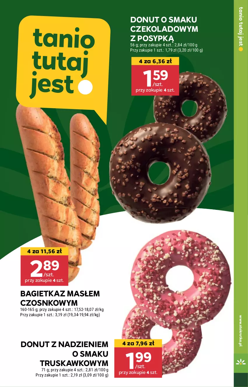 Gazetka promocyjna Stokrotka - Market - ważna 25.04 do 29.04.2024 - strona 19 - produkty: Bagietka, Donut