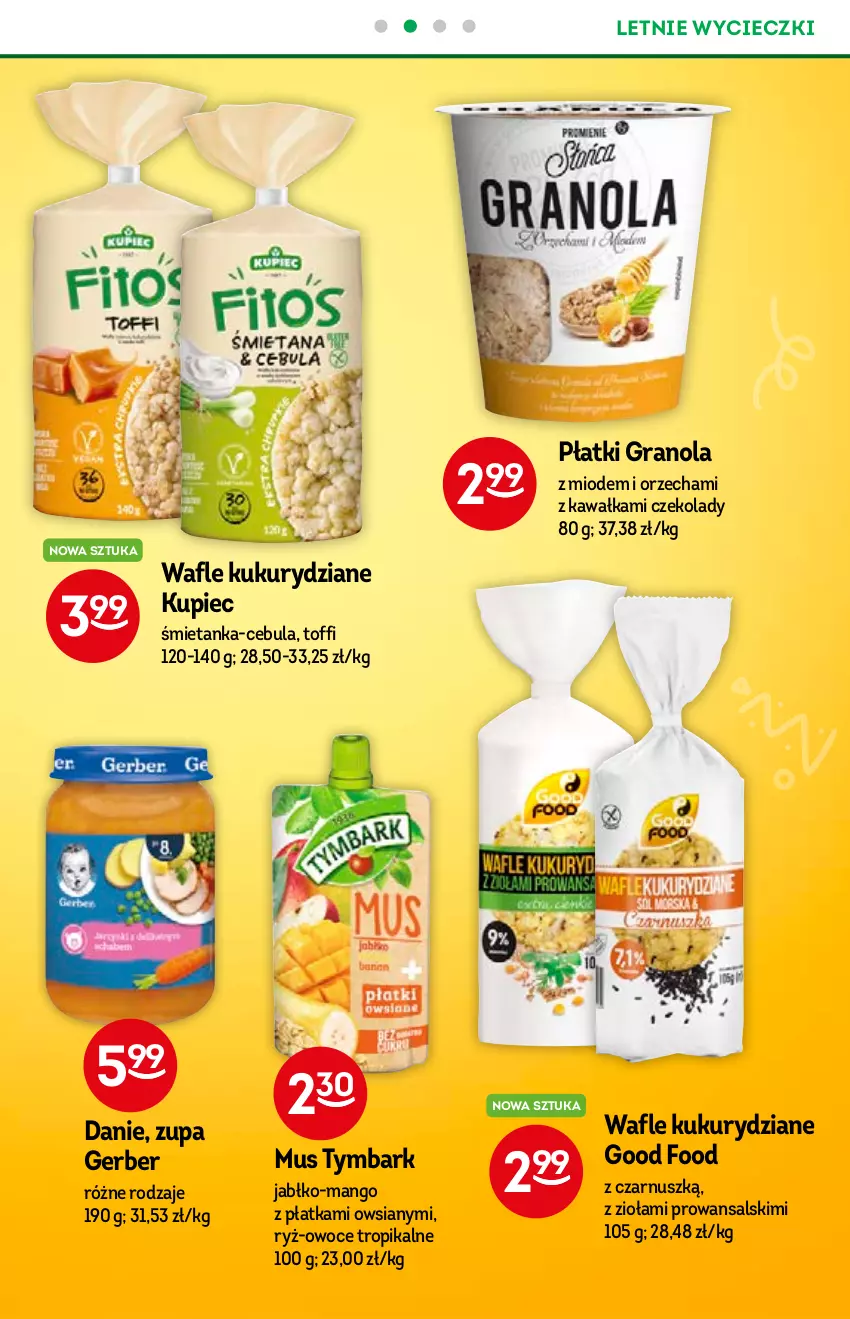 Gazetka promocyjna Żabka - ważna 23.06 do 06.07.2021 - strona 27 - produkty: Cebula, Gerber, Gra, Granola, Kawa, Kupiec, Mango, Mus, Owoce, Piec, Ryż, Tymbark, Wafle, Zupa