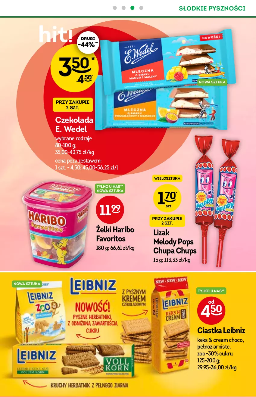 Gazetka promocyjna Żabka - ważna 23.06 do 06.07.2021 - strona 43 - produkty: Chupa Chups, Ciastka, Czekolada, E. Wedel, Fa, Haribo, Lody, O nas