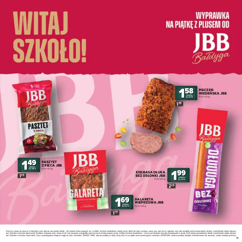Gazetka promocyjna Stokrotka - Katalog Witaj Szkoło! - ważna 23.07 do 12.08.2026 - strona 41 - produkty: Gala, Kiełbasa, Mięso, Owoce, Pasztet, Piec, Warzywa