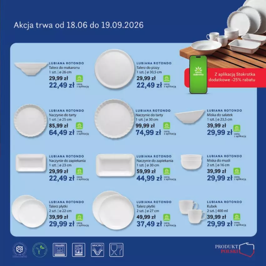 Gazetka promocyjna Stokrotka - Katalog Witaj Szkoło! - ważna 23.07 do 12.08.2026 - strona 55 - produkty: Fa, Kubek, Makaron, Miska, Mus, Sałat, Talerz