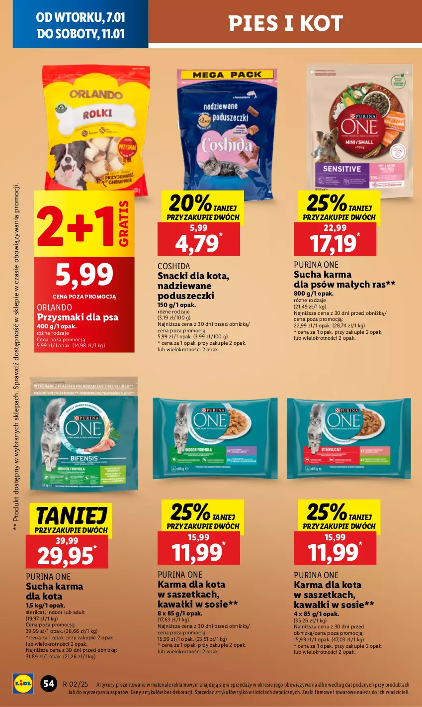 Gazetka promocyjna Lidl - GAZETKA - ważna 07.01 do 08.01.2025 - strona 60 - produkty: Gra, Kawa, Przysmaki, Pur, Purina, Sos, Sucha karma